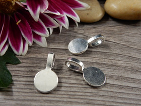 Riipuspidike (liimattava),  18x6mm, kirkashopea, 1kpl