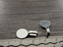 Riipuspidike (liimattava),  18x6mm, kirkashopea, 1kpl