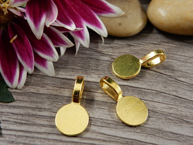 Riipuspidike (liimattava),  18x6mm, kulta, 1kpl