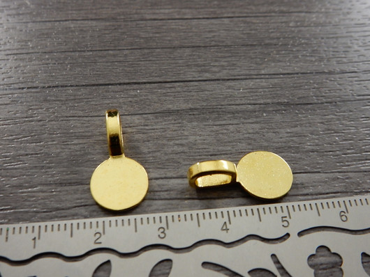 Riipuspidike (liimattava),  18x6mm, kulta, 1kpl