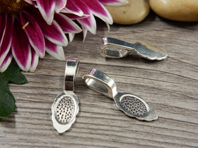 Riipuspidike (liimattava), 26x8mm, kromi, 1kpl