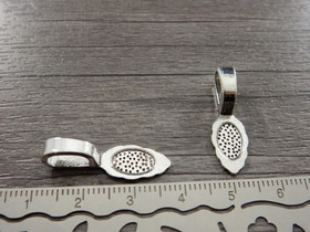 Riipuspidike (liimattava), 26x8mm, kromi, 1kpl