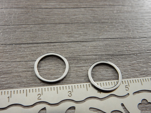 Linkki ympyrä, 12x0.9mm, umpi, rst, 10kpl