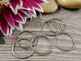 Linkki ympyrä, 16x0.9mm, umpi, rst, 10kpl