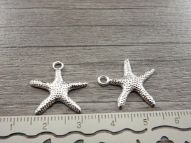 Meritähtiriipus, 20x19mm, kirkashopea, 1kpl