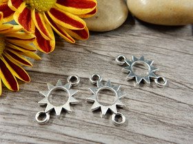 Aurinkoriipus/linkki, 11x18mm, kromi, 1kpl