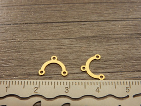 Kaaririipus, 8x10mm, rst/ kulta, 1kpl