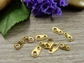 Lukon vastakappale, 7x4mm, kulta, 20kpl