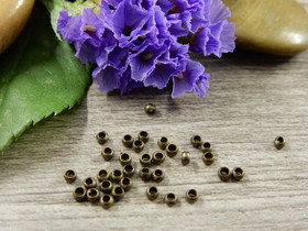 Puristushelmi, 2mm, pronssi, 50kpl