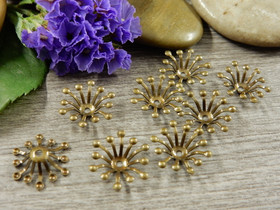 Helmihattu kukka, 13mm, pronssi, 20kpl