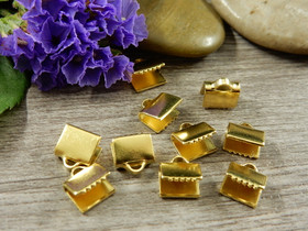 Nauhanpää,  7.5x6.5mm, kulta, 10kpl