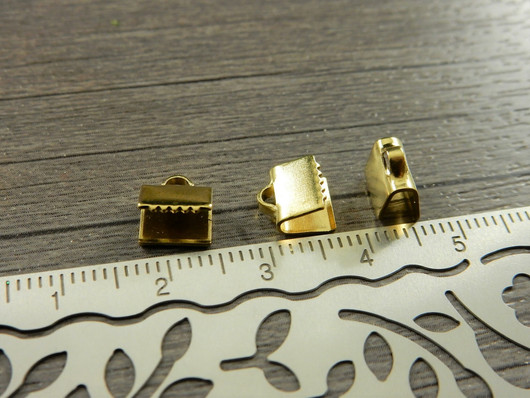 Nauhanpää,  7.5x6.5mm, kulta, 10kpl