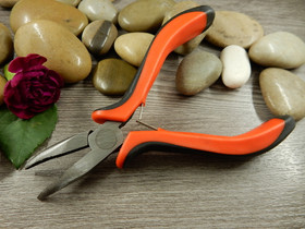 Kaarevapäiset korupihdit, 13.5cm, sileä, punainen, 1kpl