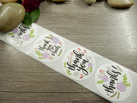 Thank you tarra kukat, 38mm, moniväri, 10kpl