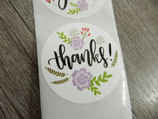 Thank you tarra kukat, 38mm, moniväri, 10kpl