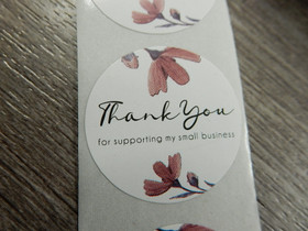 Thank you tarra, 25mm, moniväri, 10kpl