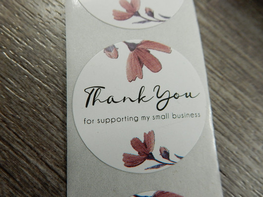 Thank you tarra, 25mm, moniväri, 10kpl