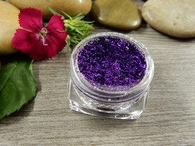 Lehtimetalli hiutaleita, 30x15mm, violetti, 1kpl