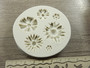 Silikonimuotti kukat,  73x8mm, beige, 1kpl
