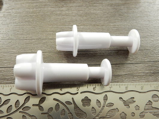 Muotti leimasin setti kuviot, eri kokoja, valkoinen, 6kpl