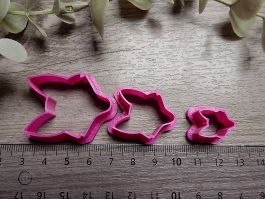 Muotti kettu, 15mm/25mm/35mm, 1kpl