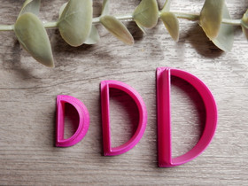 Muottisetti puoliympyrä, 15mm/25mm/35mm, 1setti