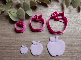 Muotti omena, 15mm/25mm/35mm, 1kpl