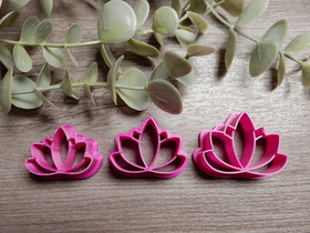 Muotti lotus kukka, 30mm/35mm/40mm, 1kpl