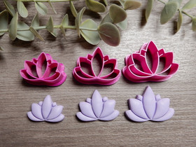 Muotti lotus kukka, 30mm/35mm/40mm, 1kpl