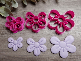 Muotti kukka, 30mm/40mm/50mm, 1kpl