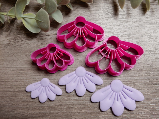 Muotti kukka, 35mm/45mm/50mm, 1kpl