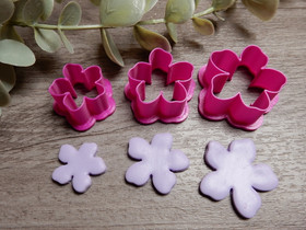 Muotti kukka, 20mm/25mm/30mm, 1kpl