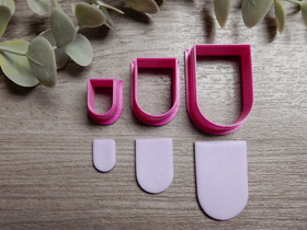 Muottisetti puoliovaali, 15mm/25mm/35mm, 1setti