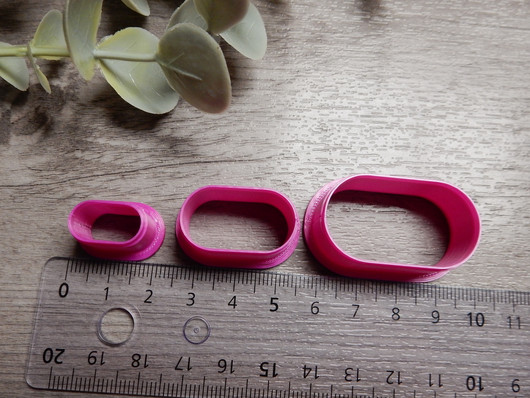 Muottisetti ovaali, 15mm/25mm/35mm, 1setti