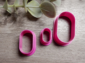 Muottisetti ovaali, 15mm/25mm/35mm, 1setti