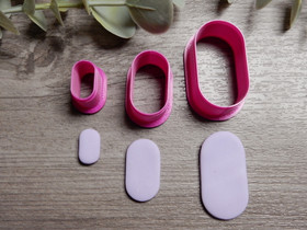 Muottisetti ovaali, 15mm/25mm/35mm, 1setti