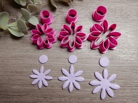 Muottisetti kukka, 50mm/55mm/60mm, 1setti