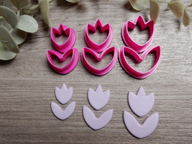 Muottisetti kukka, 35mm/40mm/45mm, 1setti