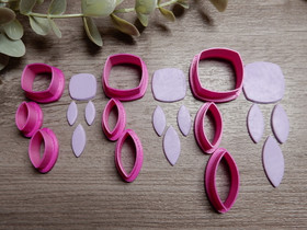 Muottisetti kuviot, 45mm/55mm/60mm, 1setti