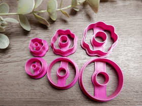 Muottisetti donitsi, 40mm/60mm/75mm, 1setti