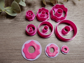 Muottisetti donitsi, 40mm/60mm/75mm, 1setti