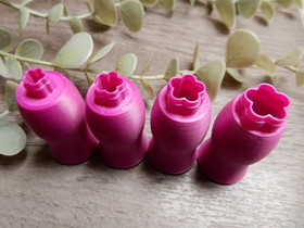 Minimuotti kukka, 6mm/8mm/10mm/12mm, 1kpl