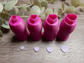 Minimuotti sydän, 6mm/8mm/10mm/12mm, 1kpl