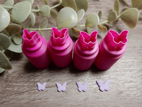 Minimuotti perhonen, 7mm/8mm/9mm/10mm, 1kpl