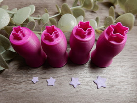 Minimuotti tähti, 7mm/8mm/9mm/10mm, 1kpl