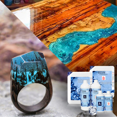 Resin Pro Transparent epoksihartsi, 320g, 1kpl POSTIPAKETTI TOIMITUS