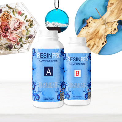 Resin Pro Transparent epoksihartsi, 1.6kg, 1kpl POSTIPAKETTI TOIMITUS