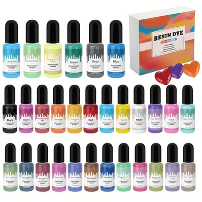 Nestemäinen pigmentti, pastelli, 29 sävyä, 10ml