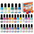Nestemäinen pigmentti, pastelli, 29 sävyä, 10ml