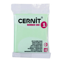 Cernit number one, 56g, pastel green, 1kpl